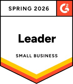 G2 Spring 2026 Leader Small Business Abzeichen, verliehen an Collaborator